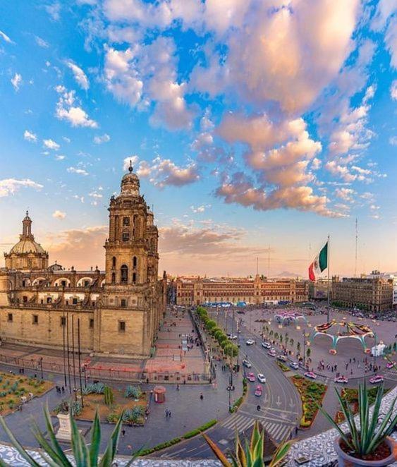 Central & Cozy Studio With Rooftop View 1 Ciudad de México Exterior foto